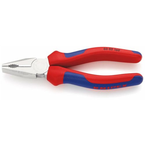 Knipex Kombinált fogó, krómozott, vastag falú markolattal 160 mm