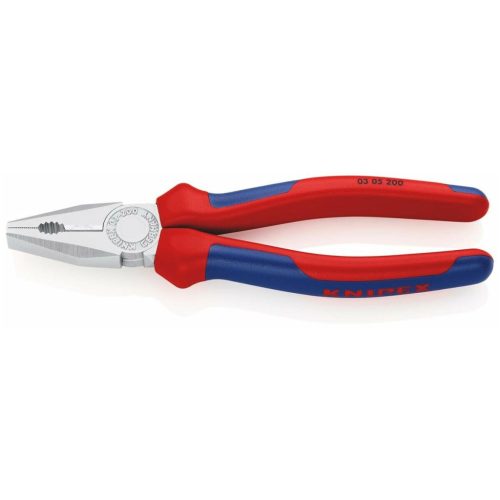 Knipex Kombinált fogó, krómozott, vastag falú markolattal 200 mm