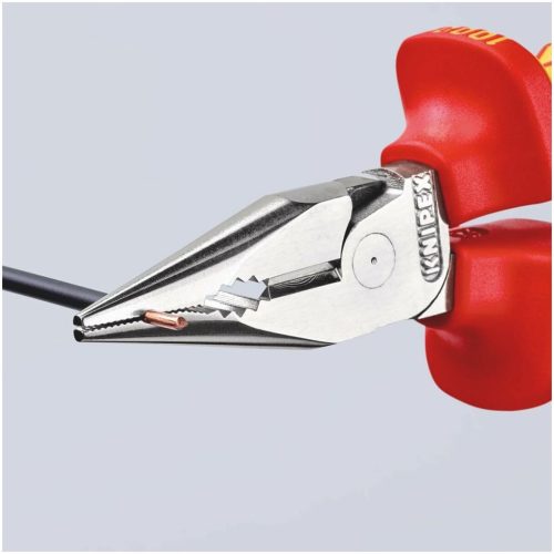 Hegyes kombinált fogó, krómozott VDE szerint szigetelt 145 mm