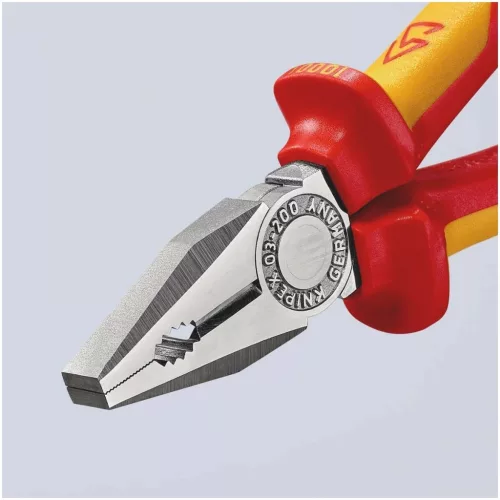 Knipex Kombinált fogó, krómozott VDE szerint szigetelt 200 mm