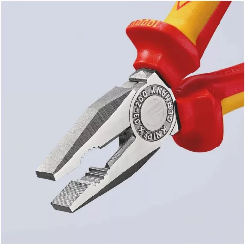 Knipex Kombinált fogó, krómozott VDE szerint szigetelt 200 mm