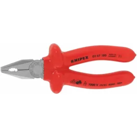   Knipex Kombinált fogó, krómozott VDE merítéssel szigetelt 180 mm