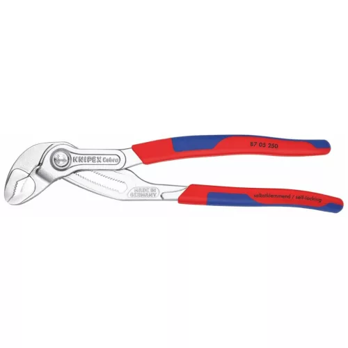 Knipex Vízpumpafogó Cobra, krómozott, markolattal 250 mm