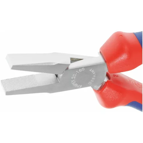 Knipex Laposfogó, krómozott, vastag falú markolattal 160 mm