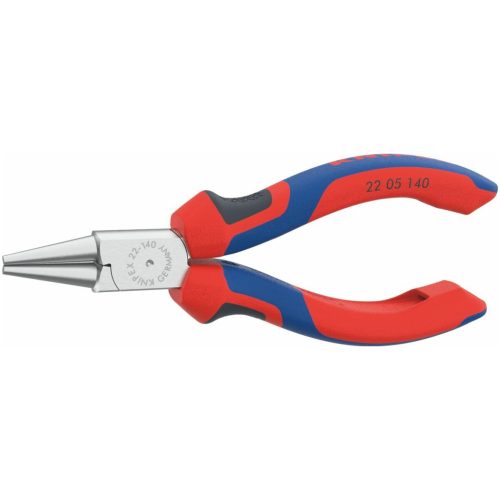 Knipex Kerekcsőrű fogó, krómozott, vastag falú markolattal 160 mm