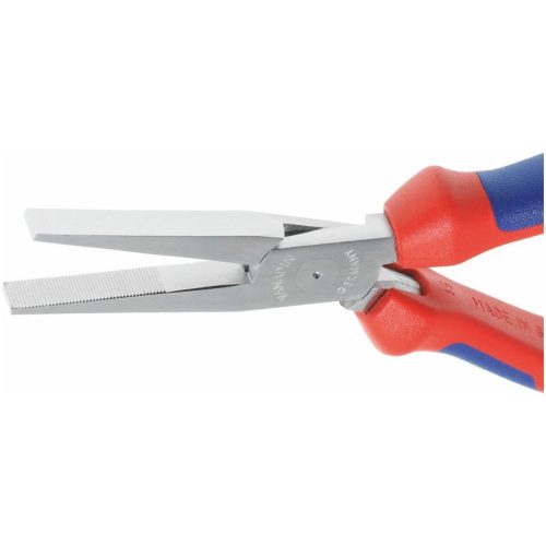 Knipex Hosszúcsőrű fogó, lapos,krómozott, vastagfalú markolattal 160 mm