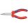 Knipex Hosszúcsőrű fogó, félkerek-hegyes,krómozott, vastag falú markolattal 140 mm