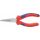 Knipex Hosszúcsőrű fogó, kerek, krómozott, vastag falú markolattal 140 mm