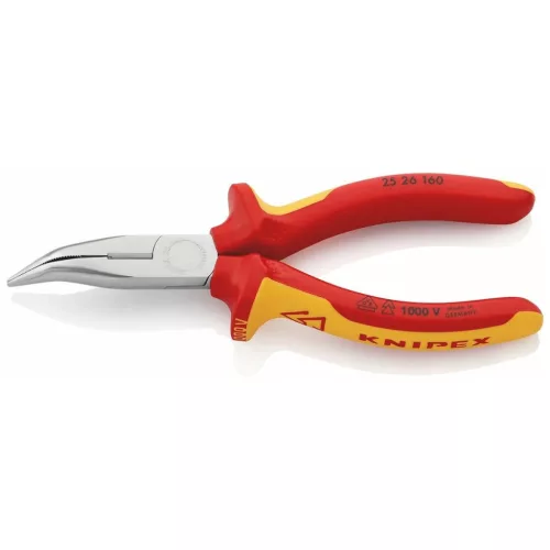 Knipex Telefonfogó, hajlított VDE szerint szigetelt 160 mm