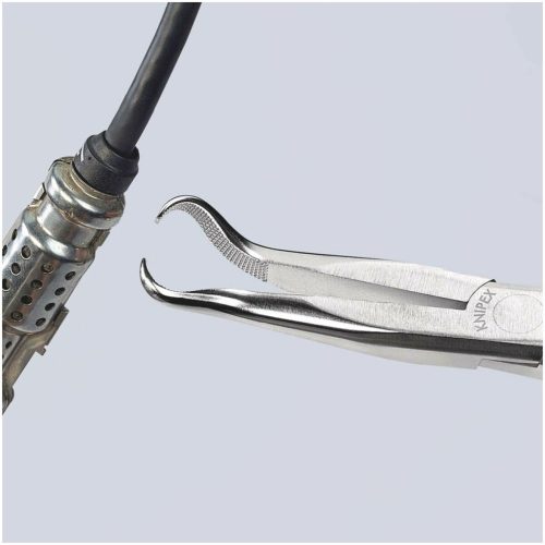 Gyújtógyertya lehúzó fogó, krómozott  200 mm