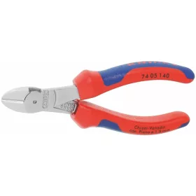   Knipex Erősített oldalcsípőfogó, krómozott, vastag falú markolattal 140 mm