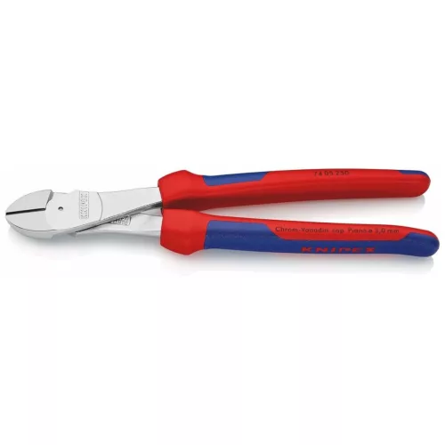 Knipex Erősített oldalcsípőfogó, krómozott, vastag falú markolattal 250 mm