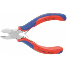   Knipex Műszerész oldalcsípőfogó, krómozott, 2K markolattal 110 mm