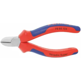   Knipex Oldalcsípőfogó, krómozott, vastag falú markolattal 125 mm