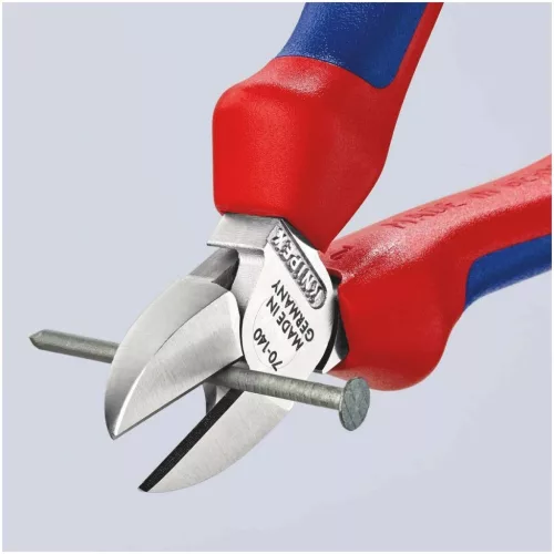 Knipex Oldalcsípőfogó, krómozott, vastag falú markolattal 140 mm