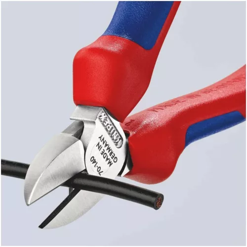 Knipex Oldalcsípőfogó, krómozott, vastag falú markolattal 140 mm