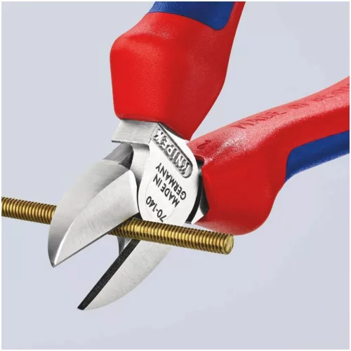 Knipex Oldalcsípőfogó, krómozott, vastag falú markolattal 140 mm