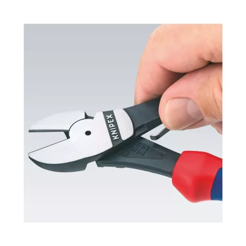 Knipex Erősített oldalcsípőfogó, polírozott, nyitórugóval 160 mm