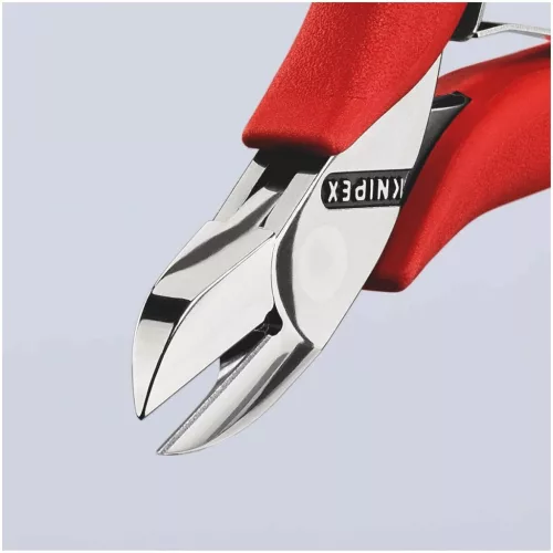 Elektronikai oldalcsípőfogó, tükörfényűre polírozott, kerek fej  115 mm