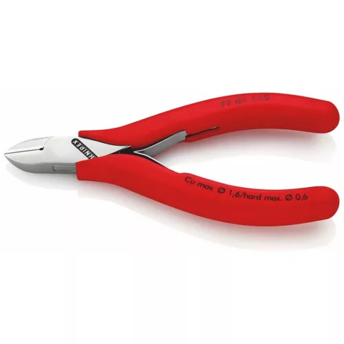 Elektronikai oldalcsípőfogó, tükörfényűre polírozott, kerek fej  115 mm