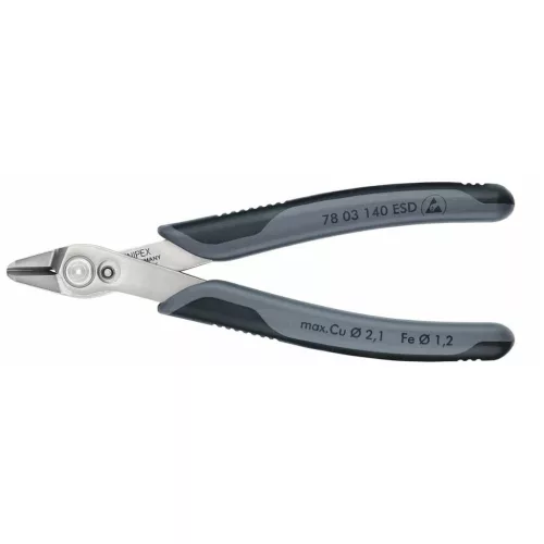Knipex Elektronikai oldalcsípőfogó Super Knips, félvezető nyéllel 140 mm