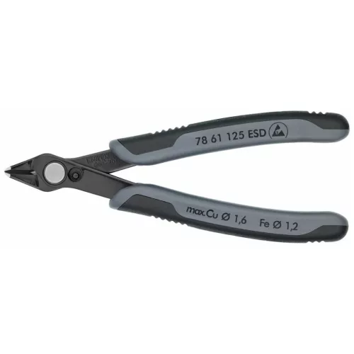 Knipex Elektronikai oldalcsípőfogó Super Knips, félvezető nyéllel 125 mm