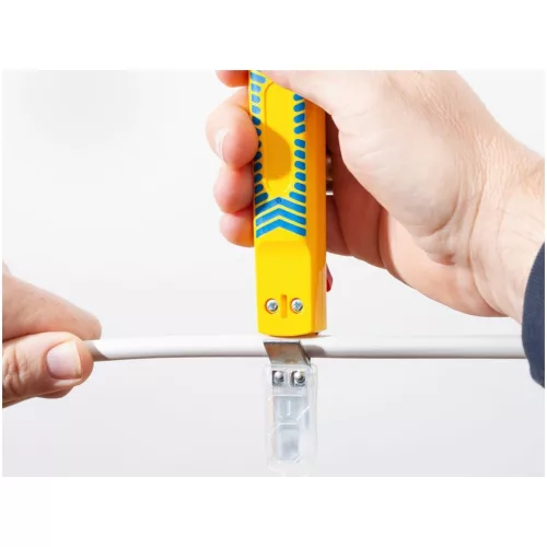 Kábelcsupaszító kés kampós pengével „Secura“  8-28 mm