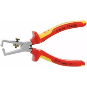   Huzalcsupaszító fogó, krómozott VDE szerint szigetelt 160 mm