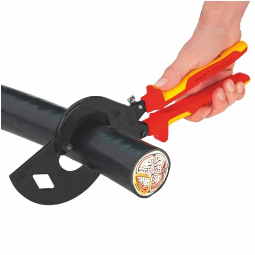Knipex Kábelvágó áttétellel VDE szerint szigetelt 32 mm