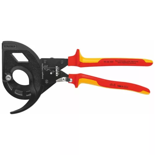 Knipex Kábelvágó áttétellel VDE szerint szigetelt 52 mm