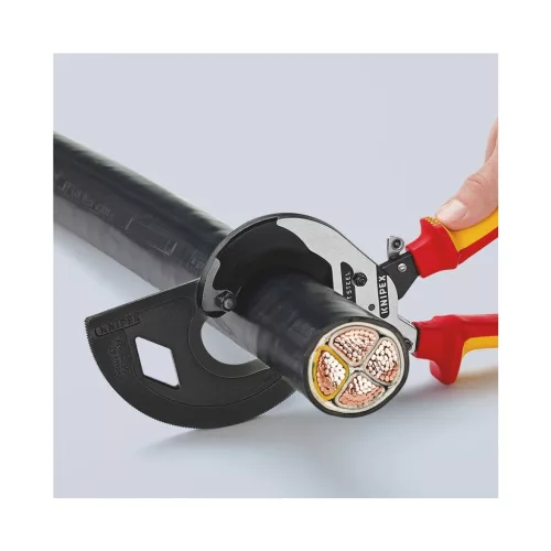 Knipex Kábelvágó áttétellel VDE szerint szigetelt 60 mm