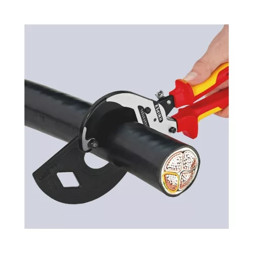 Knipex Kábelvágó áttétellel VDE szerint szigetelt 60 mm