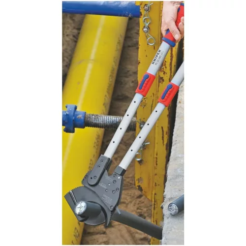 Knipex Racsnis kábelvágó olló teleszkópos szárral 680 mm