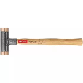   PB Swiss Tools Visszaütésmentes kalapács vörösréz betétekkel Hickory nyél 24 mm