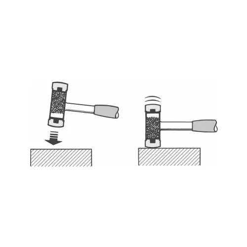 Halder Norm+Technik Visszaütésmentes kalapács acélcső nyéllel 40 mm