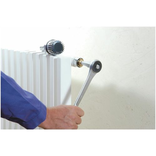 Univerzális radiátorszelep kulcs áttűzhető racsni nélkül 1/2
