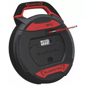   Kábelbehúzó szál, üvegszálas GF3, műanyag dobozban Integrált digitális méterszámlálóval 30 m