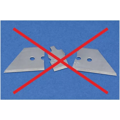 Tartalék penge készlet, 10 darabos, trapéz alakú bimetall  10