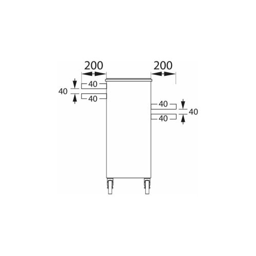 Műhelykocsi 4 kihúzható rekesszel  4
