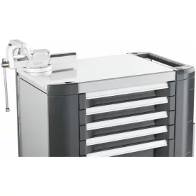   Bambusz munkalap horganyzott acéllemez borítással és satuval L