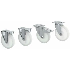   Kerék készlet forgácstartó és billenthető edényekhez, poliamid, 4 darabos  450 kg