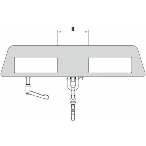 Teheremelő horog 2/2,5