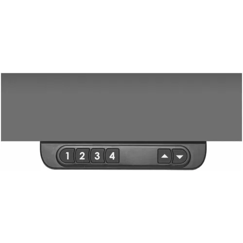 Garant GridLine Workstation eLevel sötétszürke Eluplan munkalappal 2000/2 mm