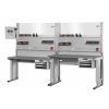 Garant GridLine Workstation eLevel+ sötétszürke Eluplan munkalappal 1000/2 mm