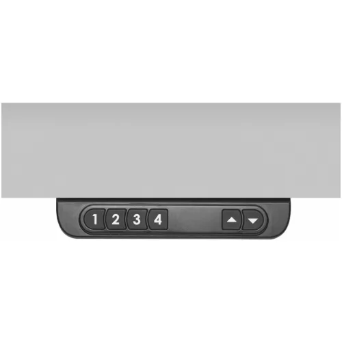 Garant GridLine Workstation eLevel+ sötétszürke Eluplan munkalappal 1500/2 mm