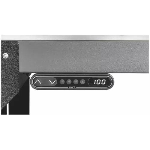 Elektromosan állítható magasságú munkaállomás Teherbírás max. 250 / 200 kg Eluplan lap, sötét 1250/S