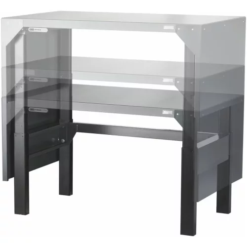 Elektromosan állítható magasságú munkaállomás Teherbírás max. 250 / 200 kg Eluplan lap, sötét 1250/S