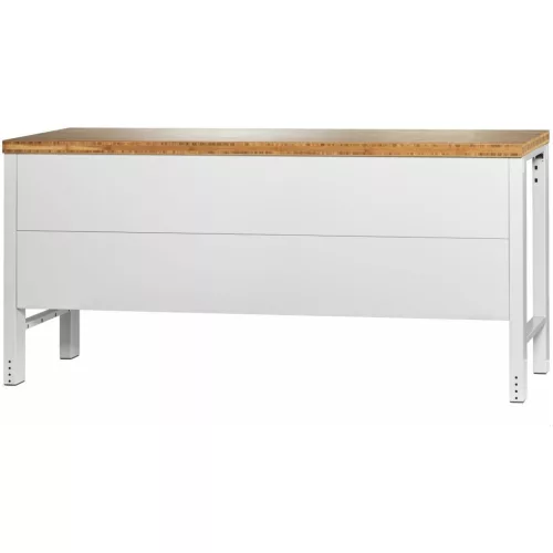 Garant GridLine Vario Basic munkapad, hátfallal, magasság 950 mm, bambusz munkalap 2000 mm