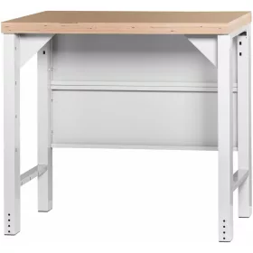   Garant GridLine Vario Basic munkapad, hátfallal, magasság 950 mm, bükk-multiplex munkalap 1000 mm