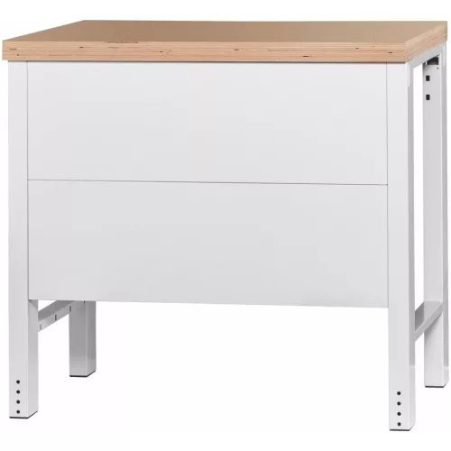 Garant GridLine Vario Basic munkapad, hátfallal, magasság 950 mm, bükk-multiplex munkalap 1000 mm